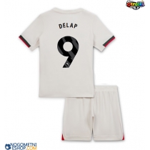 Otroški Nogometni dresi Chelsea Liam Delap #9 Gostujoči 2025-26 Kratek Rokav (+ Kratke hlače)